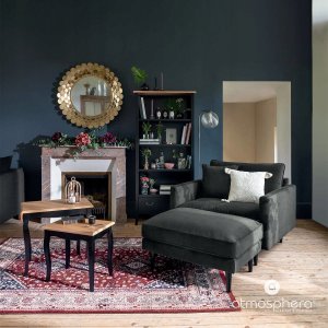 Atmosphera Lampa podłogowa z okrągłym kloszem NIGHT GOLD, 153 cm 2