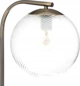 Atmosphera Lampa podłogowa z okrągłym kloszem NIGHT GOLD, 153 cm 4
