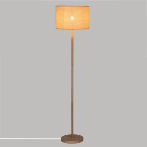 Atmosphera Lampa podłogowa DELLA, drewniana podstawa, 149,5 cm 4
