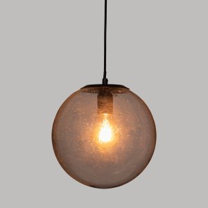 Atmosphera Lampa wisząca do salonu NUNN, szklana kula, Ø 25 cm 3
