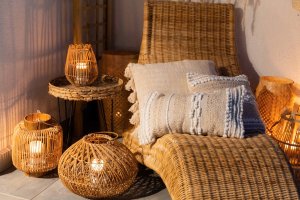 Atmosphera Lampion dekoracyjny z rattanu ALI, 30 cm 6