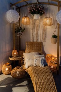 Atmosphera Lampion dekoracyjny z rattanu ALI, 30 cm 9