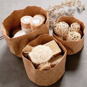 TODAY Kosze do przechowywania Simplicity, cork, 3 pojemniki 2
