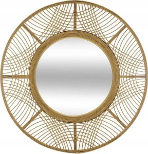 Atmosphera Lustro boho w bambusowej ramie INA, Ø 70 cm 1