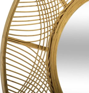 Atmosphera Lustro boho w bambusowej ramie INA, Ø 70 cm 4