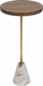 Atmosphera Stolik kawowy marmur i drewno, Ø 35,5 cm 1