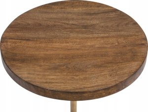 Atmosphera Stolik kawowy marmur i drewno, Ø 35,5 cm 2