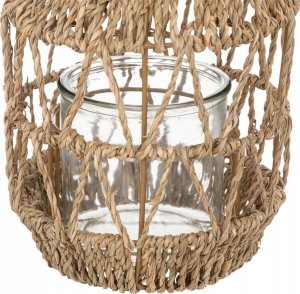 Atmosphera Lampion rattanowy na taras, z rączką, wys. 18 cm 3