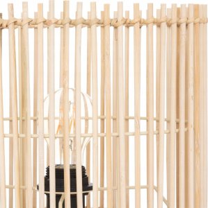 Atmosphera Lampa stołowa na drewnianej podstawce Davys, 48 cm 4