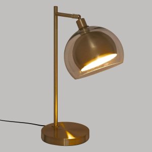 Atmosphera Lampka nocna złota glamour, metal i szkło, 48 cm 3