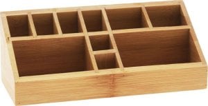 Eleganza Organizer na kosmetyki bambusowy, naturalny, 23 x 9 x 8,5 cm 1