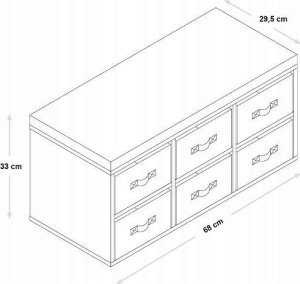 Kesper Ławka dziecięca z 6 organizerami tekstylnymi, Kesper 4