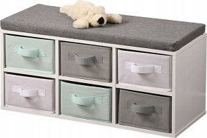 Kesper Ławka dziecięca z 6 organizerami tekstylnymi, Kesper 6