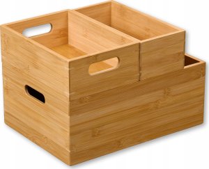 Kesper Pojemnik bambusowy z uchwytami, 24 x 16,5 cm, 2