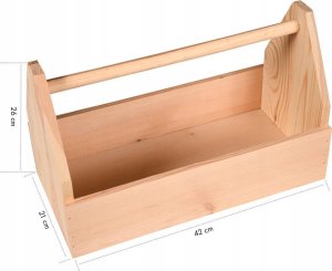 Kesper Skrzynka na akcesoria, drewno sosnowe, 42 x 21 cm, 5