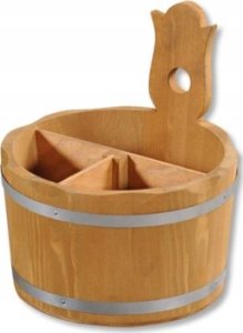 Kesper Dekoracyjny pojemnik na sztućce i serwetki, Ø 17 cm, 2