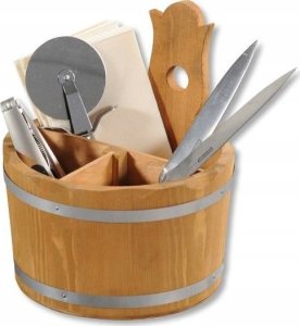 Kesper Dekoracyjny pojemnik na sztućce i serwetki, Ø 17 cm, 5