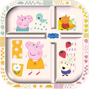 Koziol Talerz edukacyjny + kostka do gry, EASY EATER ŚWINKA PEPPA G, KOZIOL 1