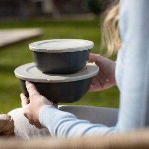 Koziol Pojemnik z pokrywką 0,7l + 1,3l, CONNECT BOX SET KOPENHAGEN, zestaw 2 sztuki, KOZIOL 2