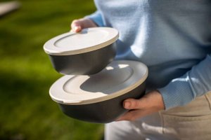 Koziol Pojemnik z pokrywką 0,7l + 1,3l, CONNECT BOX SET KOPENHAGEN, zestaw 2 sztuki, KOZIOL 5