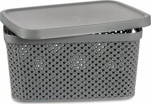 Kipit Koszyk plastikowy z pokrywką, organizer, 3,5 l 2