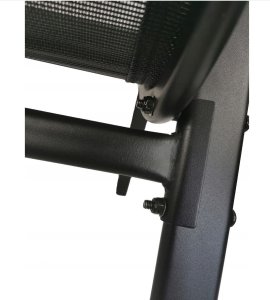 kontrast Krzesło ogrodowe metalowe nowoczesne składane MINORKA czarny 55x75x91 6