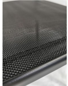 kontrast Krzesło ogrodowe metalowe nowoczesne składane MINORKA czarny 55x75x91 7