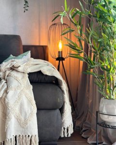 Atmosphera Sztuczna roślina BAMBUS, czarna doniczka, 90 cm 6