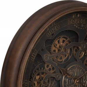 Atmosphera Zegar ścienny duży vintage Alban, widoczny mechanizm, Ø 76 cm 2