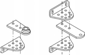 BENINCA Uchwyt Beninca B.SR (1szt.) do siłowników BILL i BOB 4