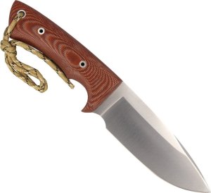 Muela Nóż Muela Full Tang Brown Micarta, Satin 1.4116 CR 6