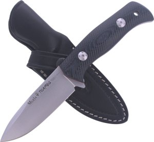 Muela Nóż Muela Bushcraft Black-Blue Micarta, Satin 14C2 3