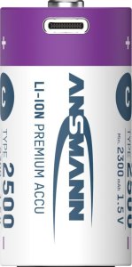 Ansmann ANSMANN 1313-0004 Li-Ion rechargeable batteries Baby C type 2500 (min. 2300 mAh) 2-pack box 2