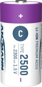 Ansmann ANSMANN 1313-0004 Li-Ion rechargeable batteries Baby C type 2500 (min. 2300 mAh) 2-pack box 4