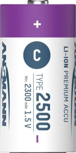 Ansmann ANSMANN 1313-0004 Li-Ion rechargeable batteries Baby C type 2500 (min. 2300 mAh) 2-pack box 5