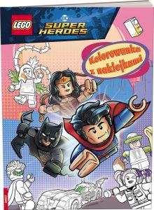 Ameet LEGO NA6452 DC COMICS SUPER HEROES  KOLOROWANKA Z NAKLEJKAMI 1