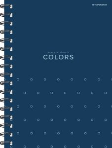 Top 2000 Kołozeszyt Colors A6/80k kratka mix kolorów 2