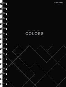 Top 2000 Kołozeszyt Colors A6/80k kratka mix kolorów 3