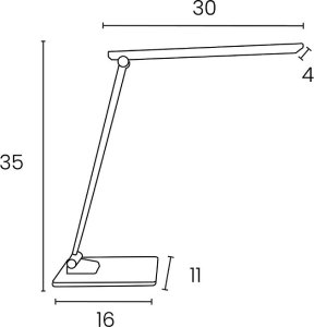 Lampka biurkowa Unilux Lampka na biurko Unilux Popy czarna 8
