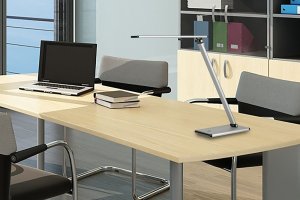 Lampka biurkowa Unilux Lampka na biurko Unilux Terra Led srebrna 4