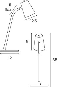 Lampka biurkowa Unilux czarna  (400093687) 7