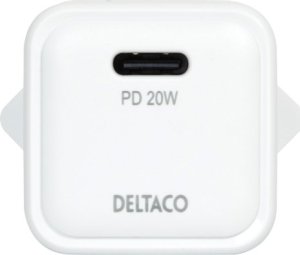 Ładowarka Deltaco USB-C mini sieninis įkroviklis DELTACO 1x USB-C, PD 20 W, baltas / USBC-AC150 4