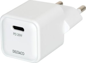 Ładowarka Deltaco USB-C mini sieninis įkroviklis DELTACO 1x USB-C, PD 20 W, baltas / USBC-AC150 6