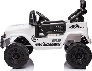 Toyota FJ Cruiser dla dzieci Biały + Pilot + Napęd 4x4 + Audio LED + EVA + Wolny Start 14