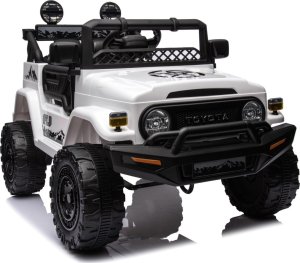 Toyota FJ Cruiser dla dzieci Biały + Pilot + Napęd 4x4 + Audio LED + EVA + Wolny Start 5