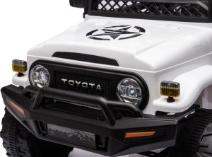 Toyota FJ Cruiser dla dzieci Biały + Pilot + Napęd 4x4 + Audio LED + EVA + Wolny Start 7