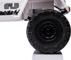 Toyota FJ Cruiser dla dzieci Biały + Pilot + Napęd 4x4 + Audio LED + EVA + Wolny Start 8
