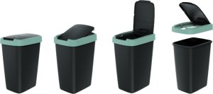 Kosz na śmieci Prosperplast 3x Kosz na śmieci 12l COMPACTA Zestaw do sortowania 3
