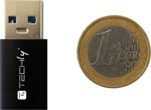 Adapter USB Techly USB-A - USB-C Czarny  (IADAP-USB3-AFT) 2