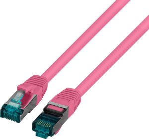 EFB EFB RJ45 Patchkabel S/FTP Cat6A LSZH Magenta Laenge 1,5m 4x2xAWG27/7 nach TIA/EIA568B geschirmt Uebertragungsstandards 10Gbit 1